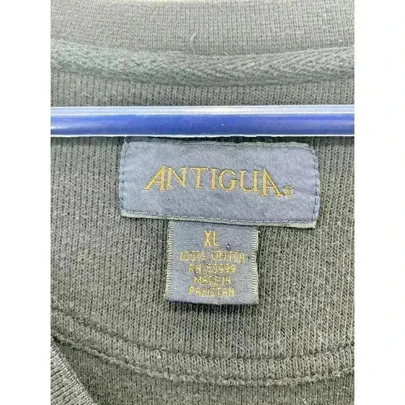 Dallas Stars Sweater Vest Black Antigua Brand 100% Cotton Sz L - Picture 6 of 7